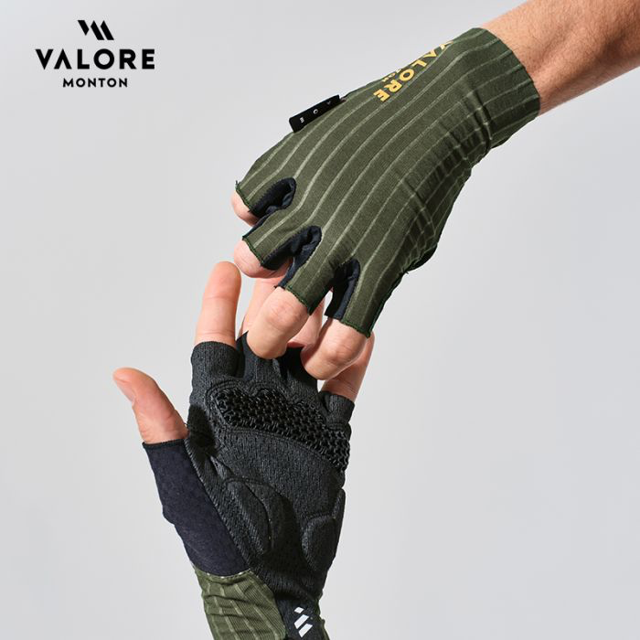 FINGERLESS CYCLING GLOVES VALORE MONTON ERA ARMY GREEN