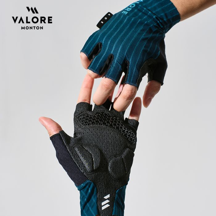 FINGERLESS CYCLING GLOVES VALORE MONTON ERA BLUE SAPPHIRE