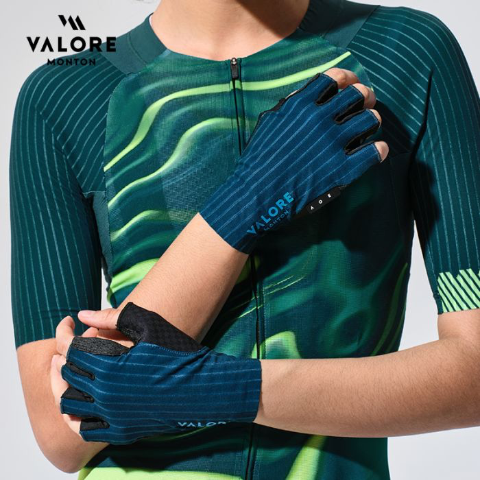 FINGERLESS CYCLING GLOVES VALORE MONTON ERA BLUE SAPPHIRE