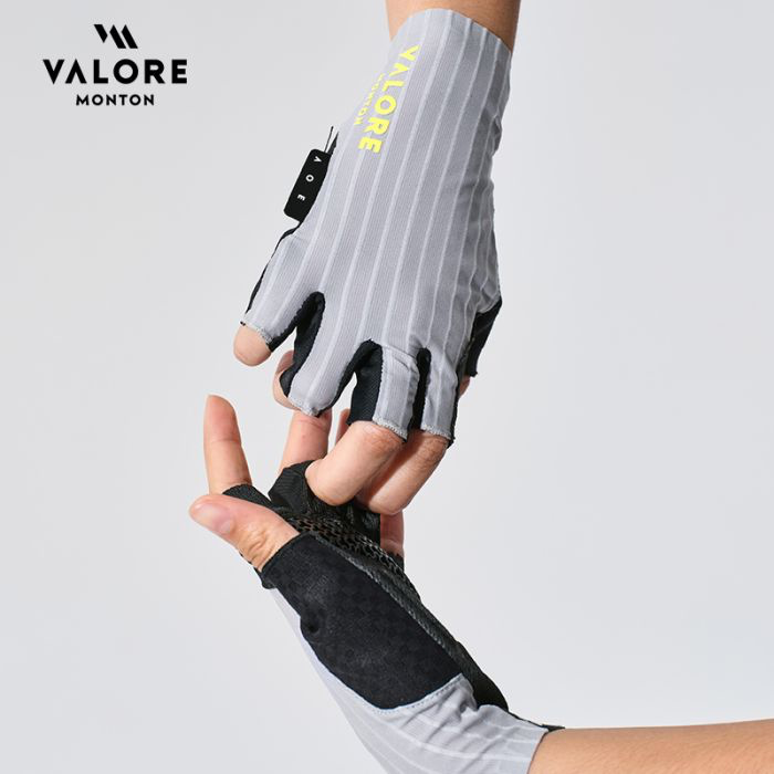 FINGERLESS CYCLING GLOVES VALORE MONTON ERA LIGHT GRAY