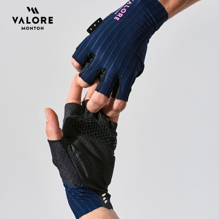 FINGERLESS CYCLING GLOVES VALORE MONTON ERA NAVY BLUE