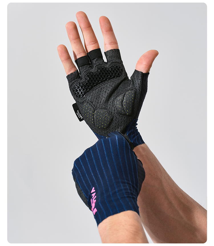 FINGERLESS CYCLING GLOVES VALORE MONTON ERA NAVY BLUE