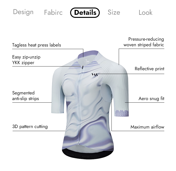 VALORE MONTON MENS JERSEY FLUIDITY WHITE PURPLE