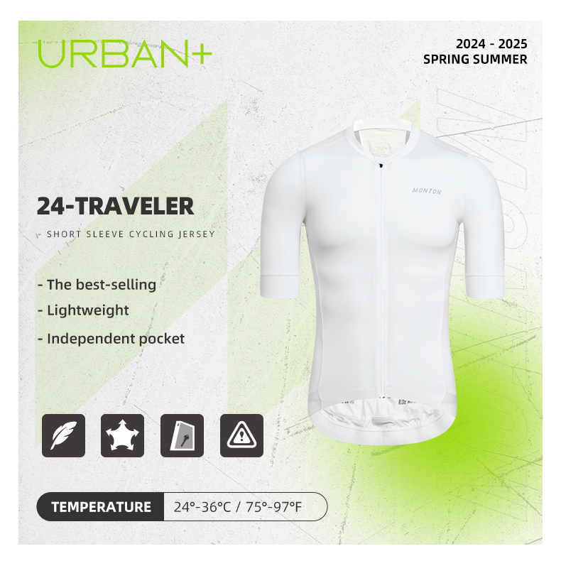 URBAN+ MENS JERSEY 24-TRAVELER WHITE