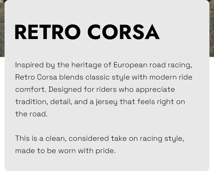 SHORT SLEEVE JERSEY MENS – RETRO CORSA – ROSA STRADA