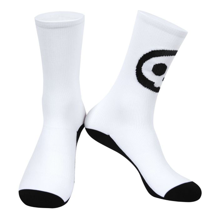 SKULL CYCLING SOCKS WHITE BLACK