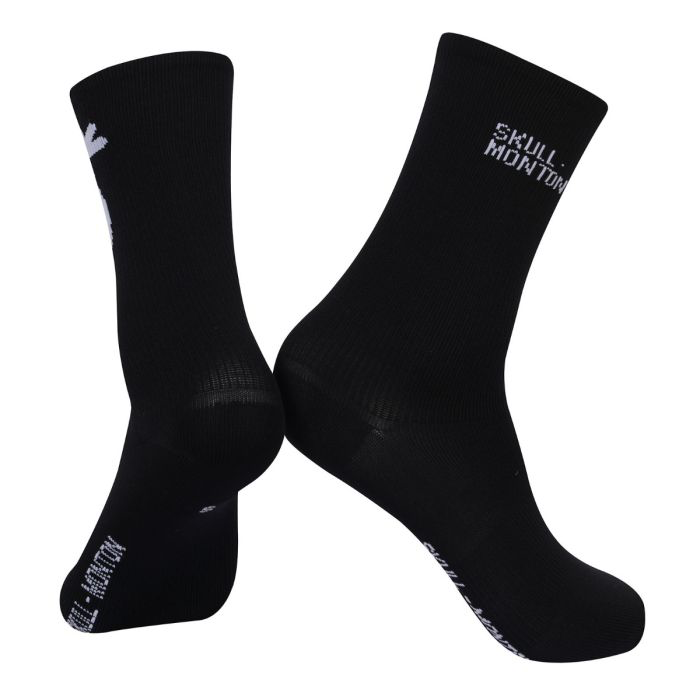 SKULL CYCLING SOCKS BLACK WHITE