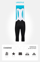 WOMENS 3/4 CYCLING BIB TIGHTS LIFESTYLE CHAWIND