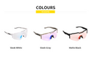 PHOTOCHROMIC CYCLING SUNGLASSES NIFO SLEEK WHITE