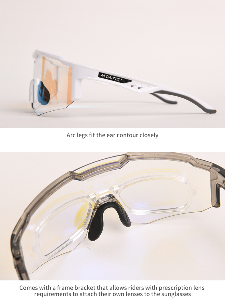 PHOTOCHROMIC CYCLING SUNGLASSES NIFO SLEEK WHITE