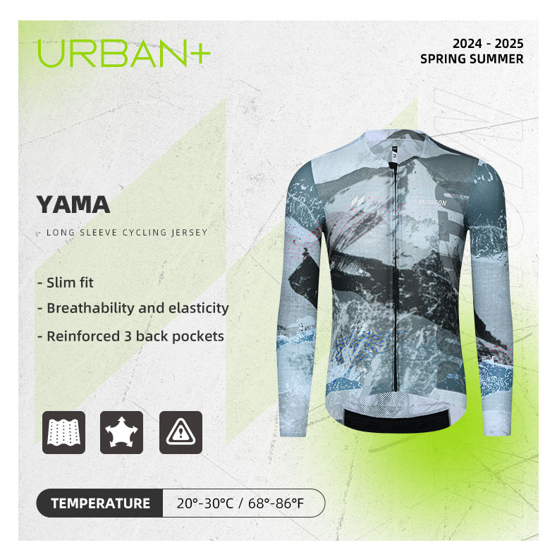 SUMMER LONG SLEEVE JERSEY MENS URBAN+ YAMA