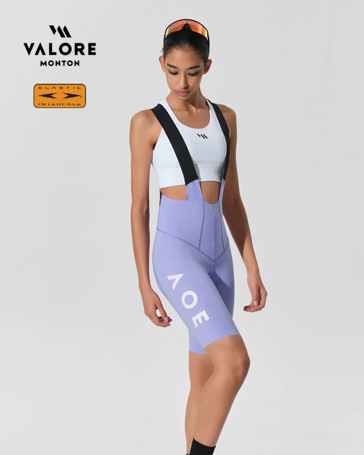 WOMENS BIB SHORTS NUOVA LUNA ELECTRIC PURPLE