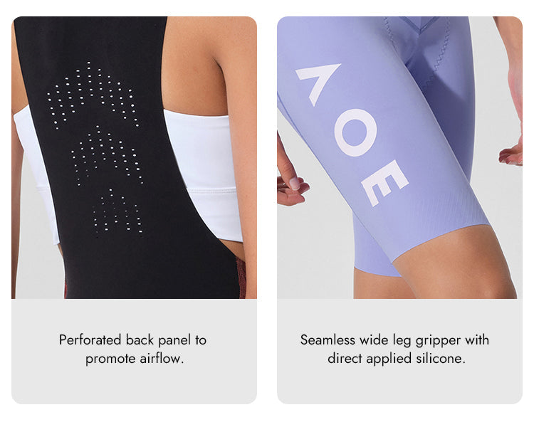 WOMENS BIB SHORTS NUOVA LUNA ELECTRIC PURPLE