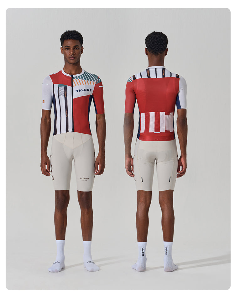 SHORT SLEEVE JERSEY MENS – LINEA ARTE – WINE RUST