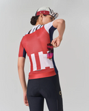 SHORT SLEEVE JERSEY WOMENS – LINEA ARTE – WINE RUST