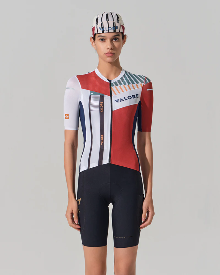 SHORT SLEEVE JERSEY WOMENS – LINEA ARTE – WINE RUST
