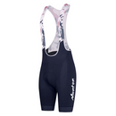 WOMENS CYCLING BIB SHORTS LIFESTYLE RIBON DARK BLUE