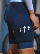 WOMENS CYCLING BIB SHORTS LIFESTYLE RIBON DARK BLUE