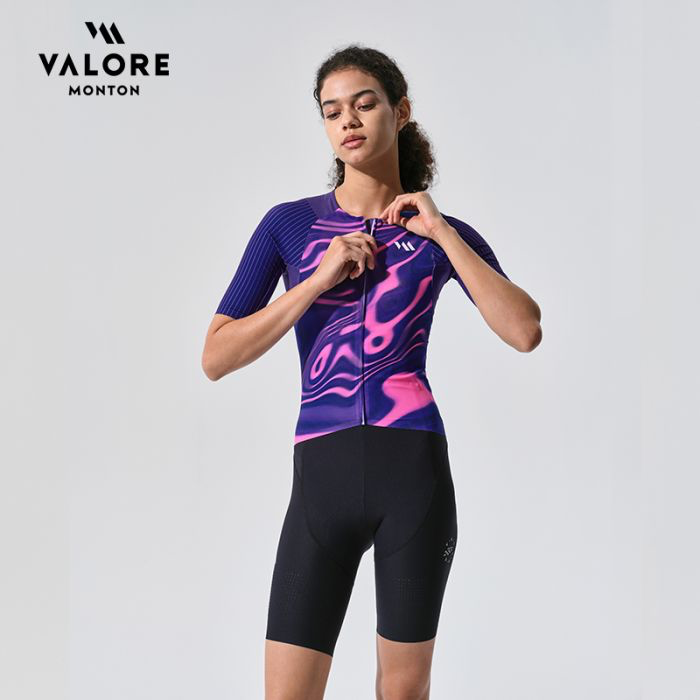 VALORE MONTON WOMENS JERSEY FLUIDITY FLUIDITY PURPLE