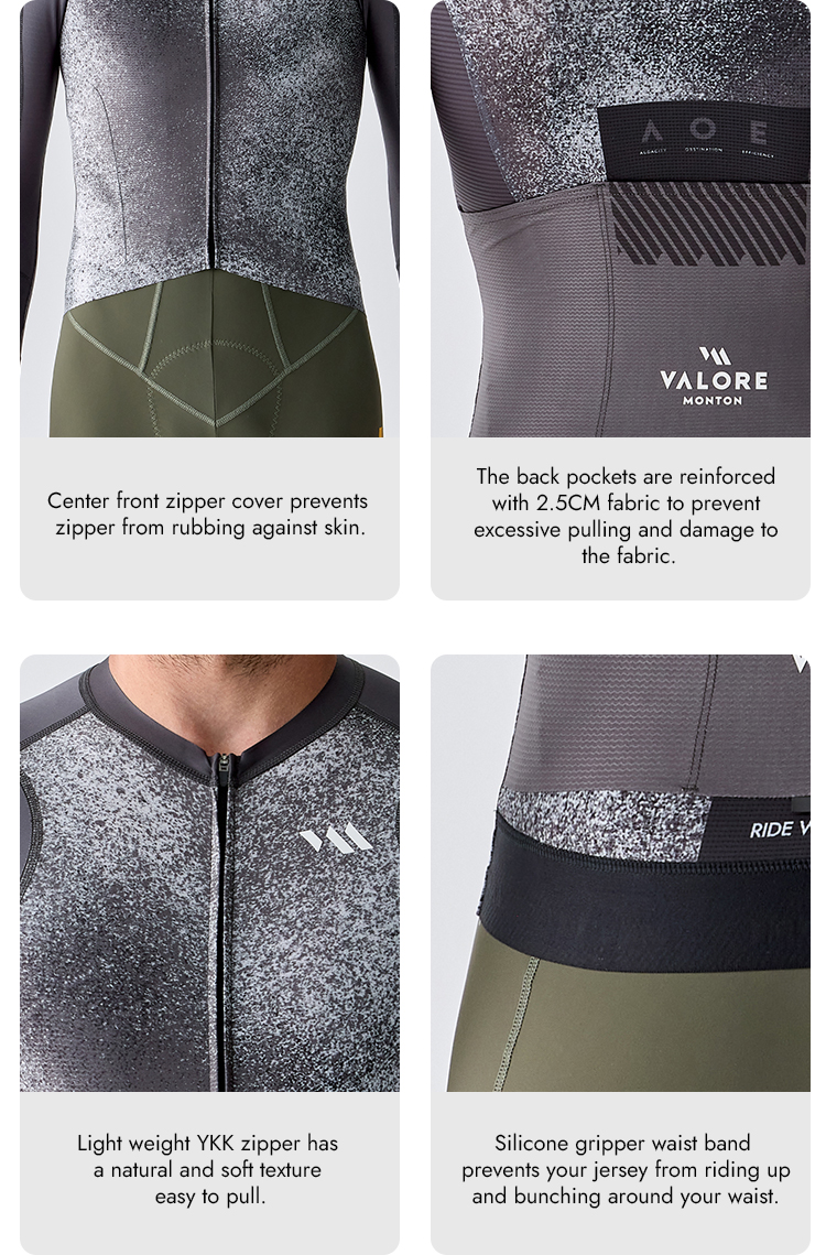 VALORE MONTON LONG SLEEVE JERSEY SUNAE BLACK GRAY