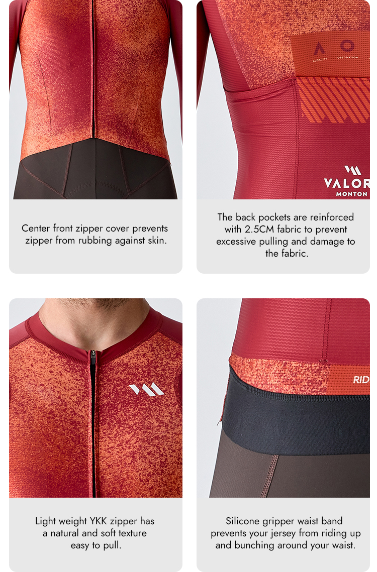 VALORE MONTON LONG SLEEVE JERSEY SUNAE RED