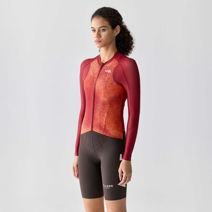 VALORE MONTON WOMEN LONG SLEEVE JERSEY SUNAE RED