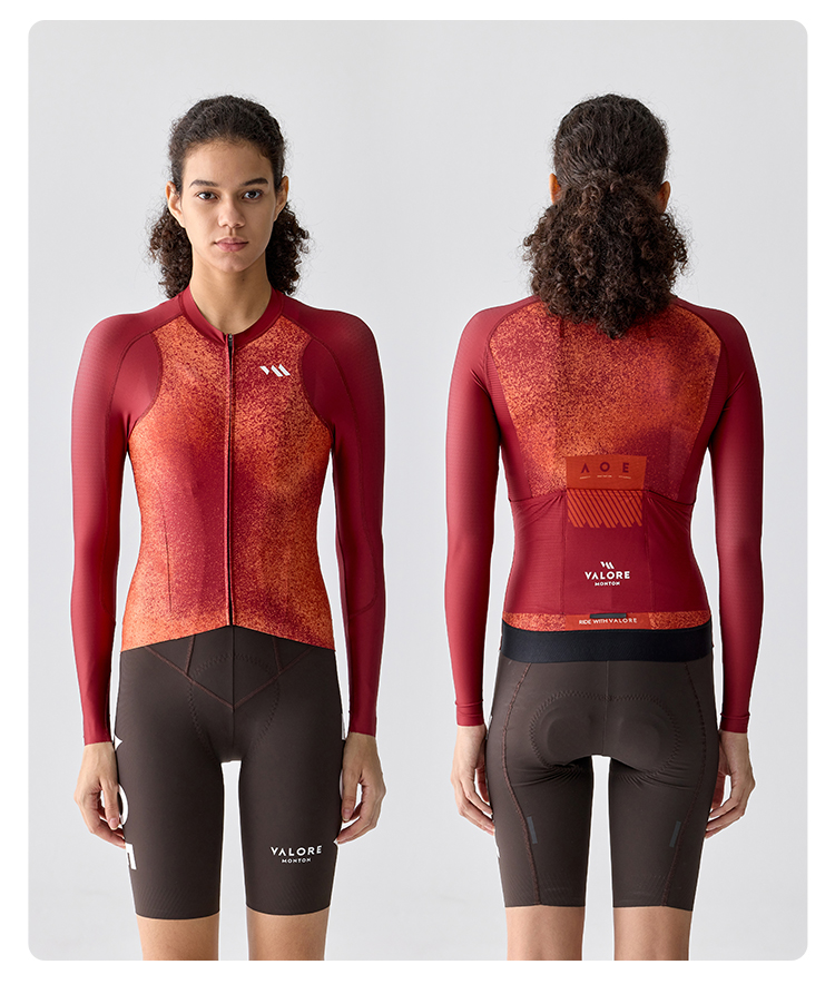 VALORE MONTON WOMEN LONG SLEEVE JERSEY SUNAE RED