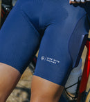 MENS CYCLING BIB SHORTS URBAN+ TRAVELER BLUE