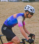 SKULL MONTON MENS CYCLING JERSEY NORTHERNLIGHTS BLUE PURPLE