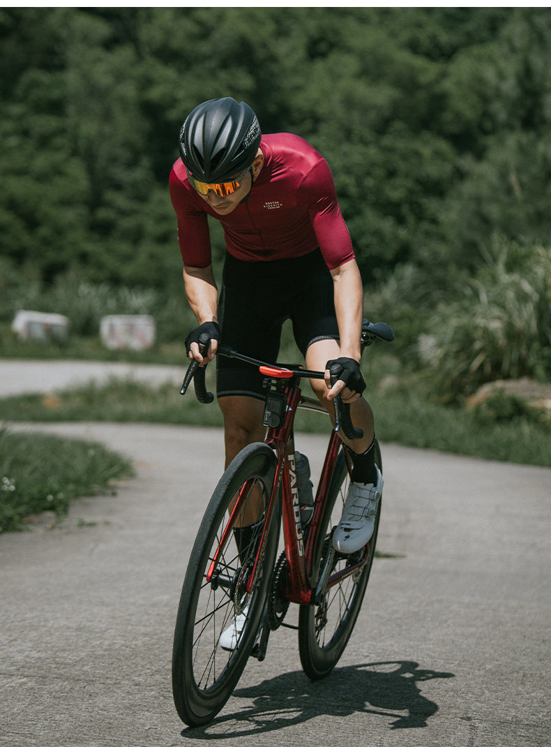 MENS CYCLING JERSEY PRO OBAKE BURGUNDY