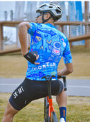 MENS CYCLING JERSEY LIFESTYLE ROBERTS BLUE