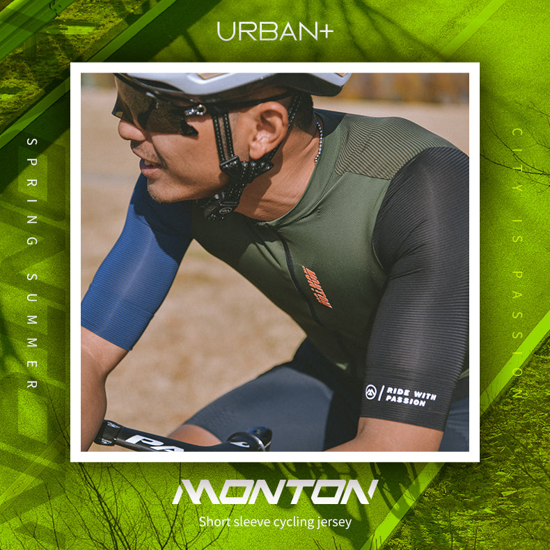 MENS CYCLING JERSEY URBAN+ TRAVELER EVO GREEN