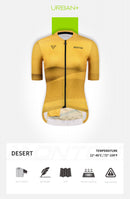 WOMENS SHORT SLEEVE CYCLING JERSEY URBAN DESERT