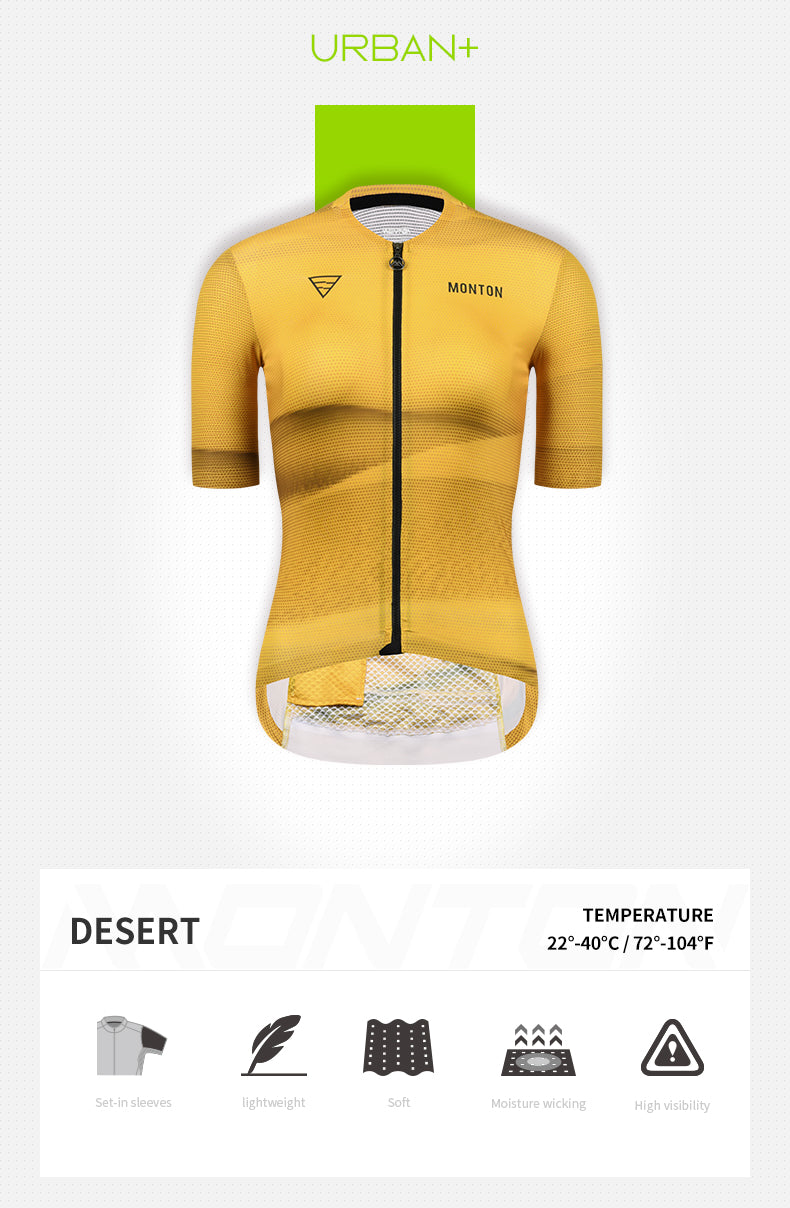 WOMENS SHORT SLEEVE CYCLING JERSEY URBAN DESERT