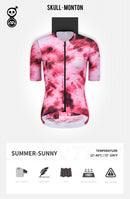 SKULL MONTON WOMENS SHORT SLEEVE CYCLING JERSEY SUMMERSUNNY